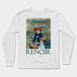 Two Sisters (aka The Terrace) by Pierre-Auguste Renoir Long Sleeve T-Shirt